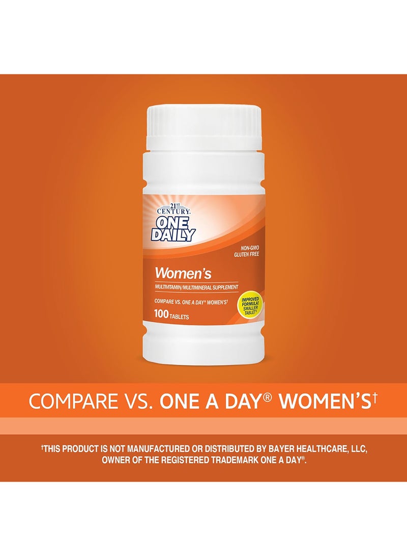 القرن الحادي والعشرون مكمل غذائي متعدد الفيتامينات/المعادن المتعددة للنساء يوميًا، 100 قرص - Image 4